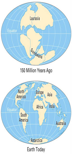 Continental Drift of Plates